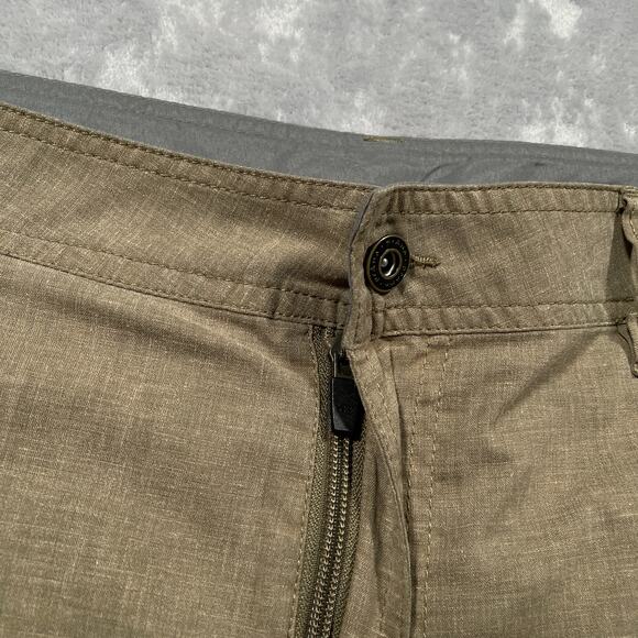 Prana Furrow Shorts Mens 38 Tan Hemp Blend Outdoor Hiking Casual Performance - Picture 5 of 9